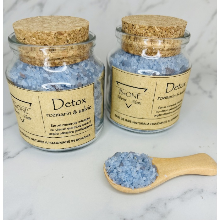 DETOX ~ SARE DE BAIE NATURALA HANDMADE ~ 200 g ~