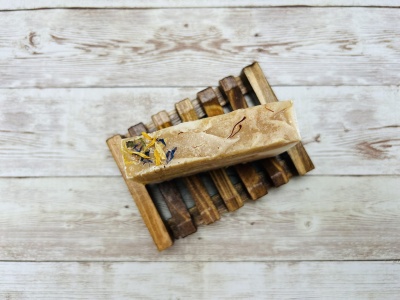 WOODEN SOAP DISH SQUARE ~ SAVONIERA DIN LEMN ~