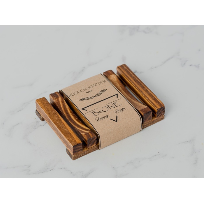 WOODEN SOAP DISH SQUARE ~ SAVONIERA DIN LEMN ~