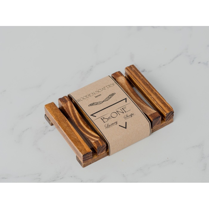 WOODEN SOAP DISH SQUARE ~ SAVONIERA DIN LEMN ~