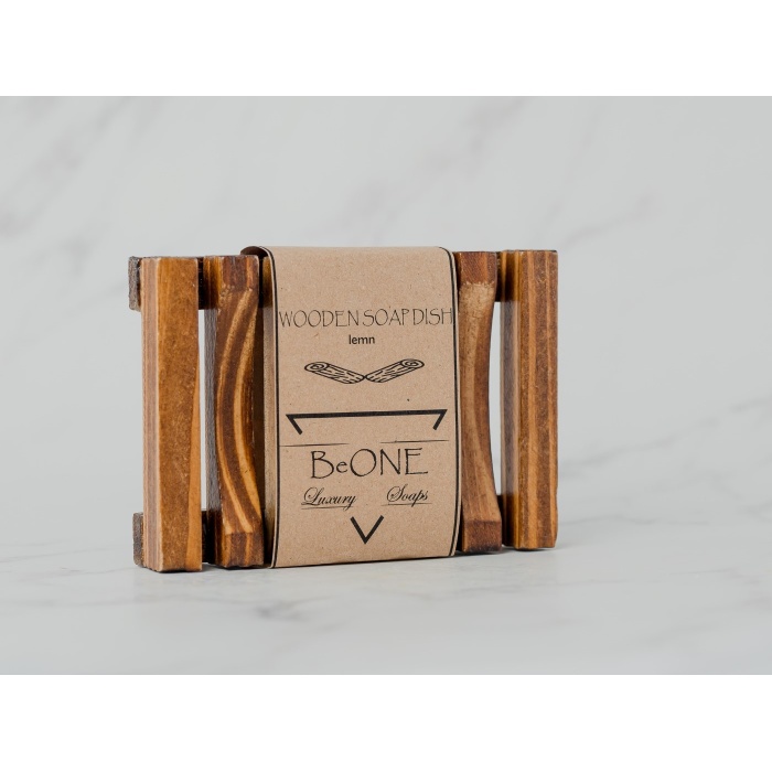 WOODEN SOAP DISH SQUARE ~ SAVONIERA DIN LEMN ~