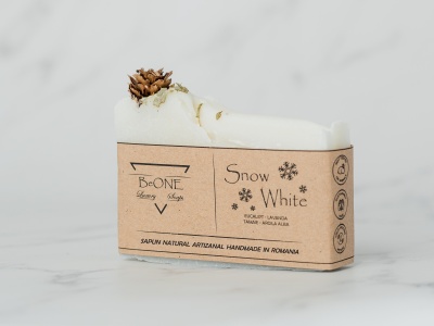 SNOW WHITE ~ SAPUN NATURAL ARTIZANAL HANDMADE ~