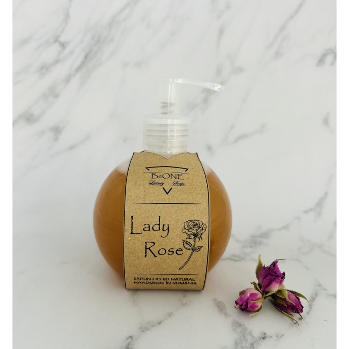 LADY ROSE ~ SAPUN LICHID NATURAL HANDMADE ~ 250 ML ~