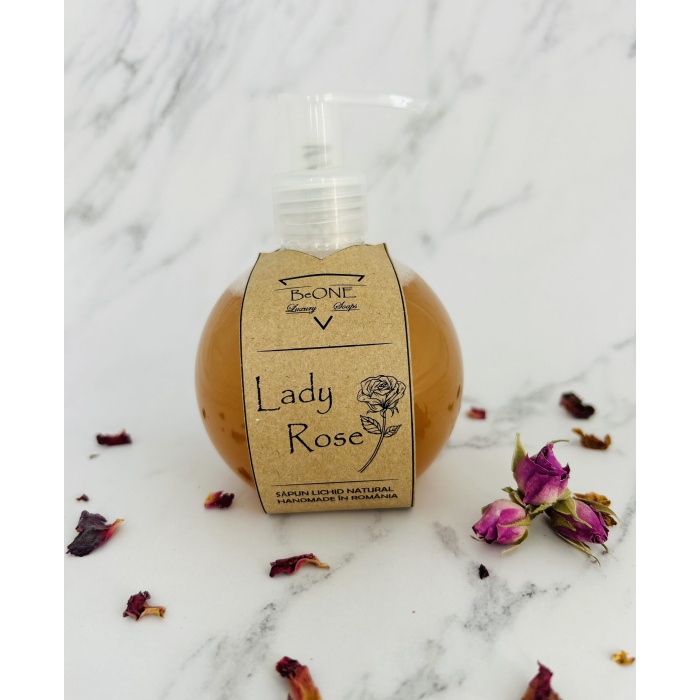 LADY ROSE ~ SAPUN LICHID NATURAL HANDMADE ~ 250 ML ~