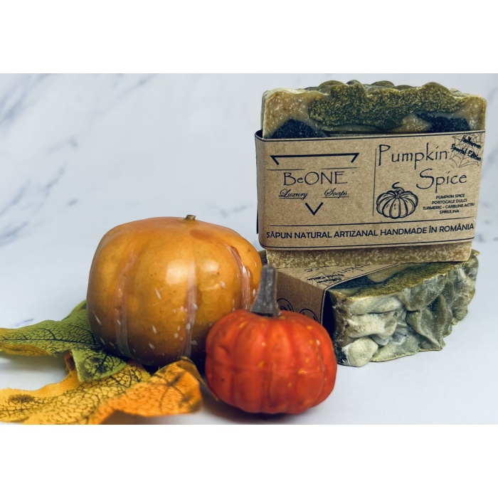 PUMPKIN SPICE ~ SAPUN NATURAL ARTIZANAL HANDMADE ~ 100 GRAME