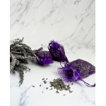 SACULETI DIN ORGANZA MOV CU LAVANDA BIO ~ 15 G ~
