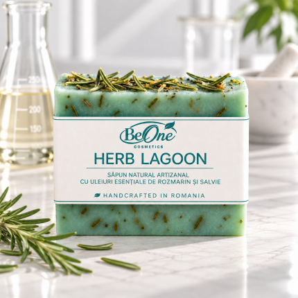 Herb Lagoon ~ Sapun natural artizanal handmade cu aroma de rozmarin si salvie, 100g