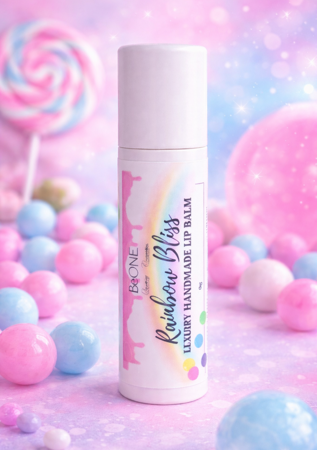 RAINBOW BLISS ~ Balsam hranitor pentru buze cu aroma de bubble gum ~ 10g
