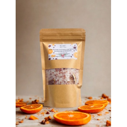Portocala si Ciocolata ~ Sare de baie puternic aromata cu arome naturale ~ 100% naturala ~ 100g sau 350g